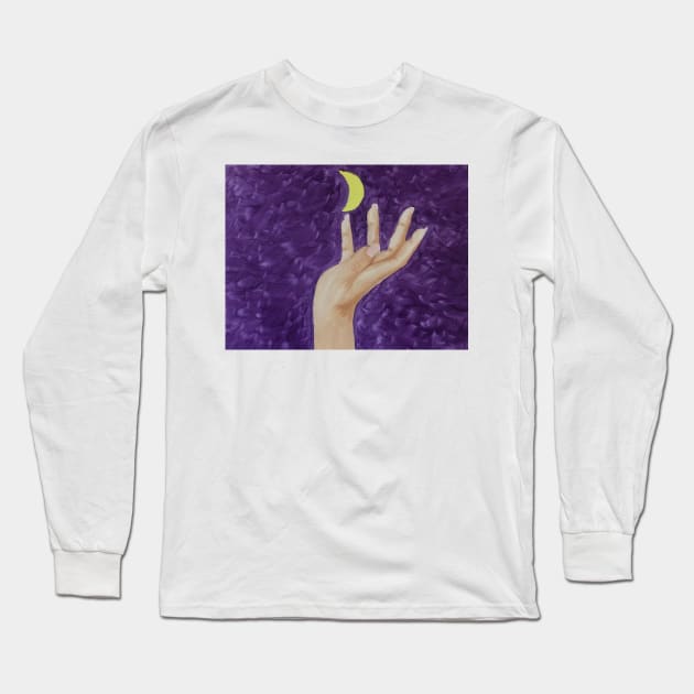 The Moon - Tarot Reimagined Long Sleeve T-Shirt by Snobunyluv